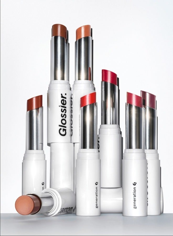 Glossier  Generation G Subtle Matte Finish Lipstick ,   Crush - vibrant raspberry pink - 3g