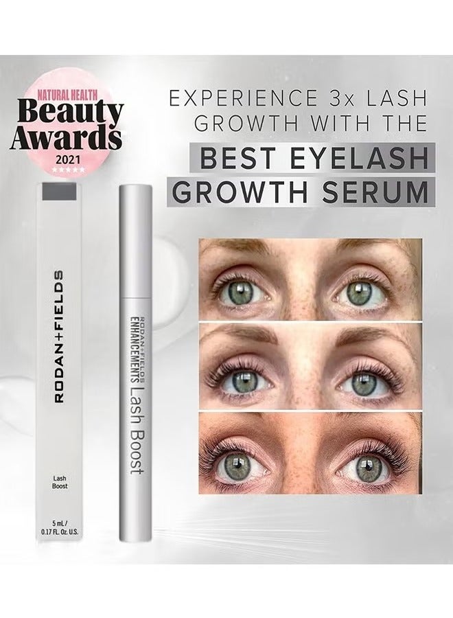 Lash Boost Eyelash Serum (5ml), Eyelash Enhancing Serum For Eyelash Growth, Enhance and Protect The Eyelash Against Breakage, Eyelash Serum To Grow Lashes Thicker Natural Longer