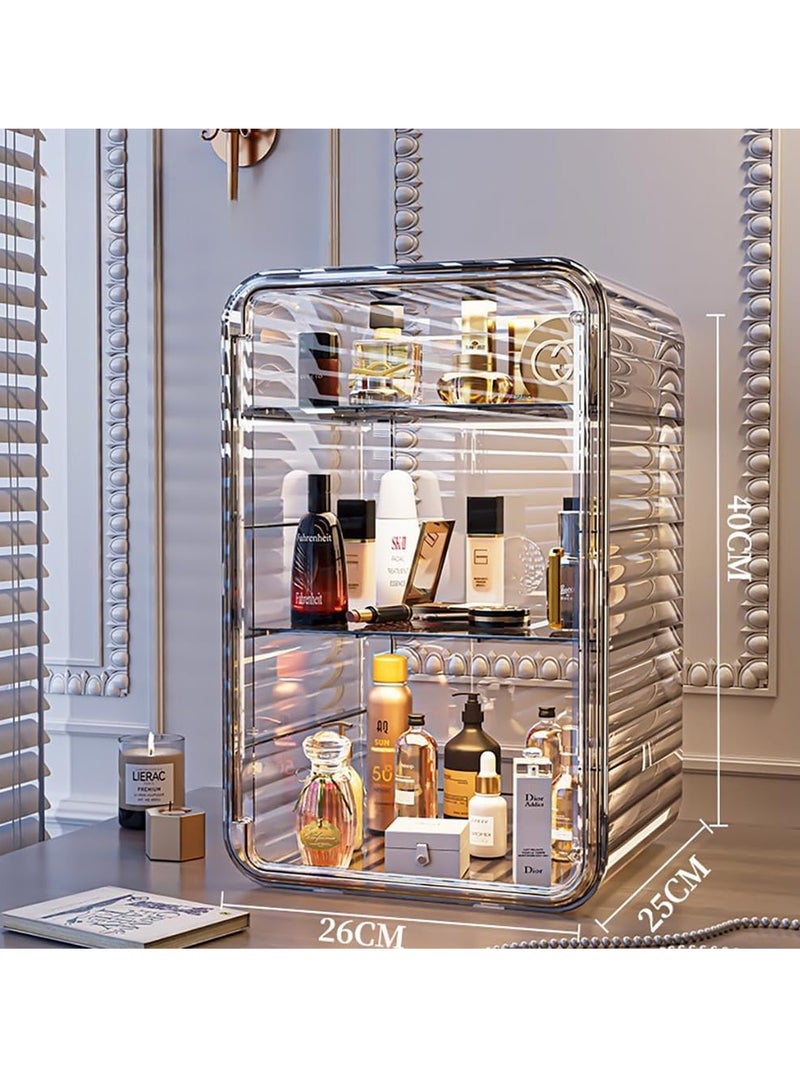 Desktop storage box plastic transparent acrylic cosmetic storage rack skin care product storage box cup Holder organizer