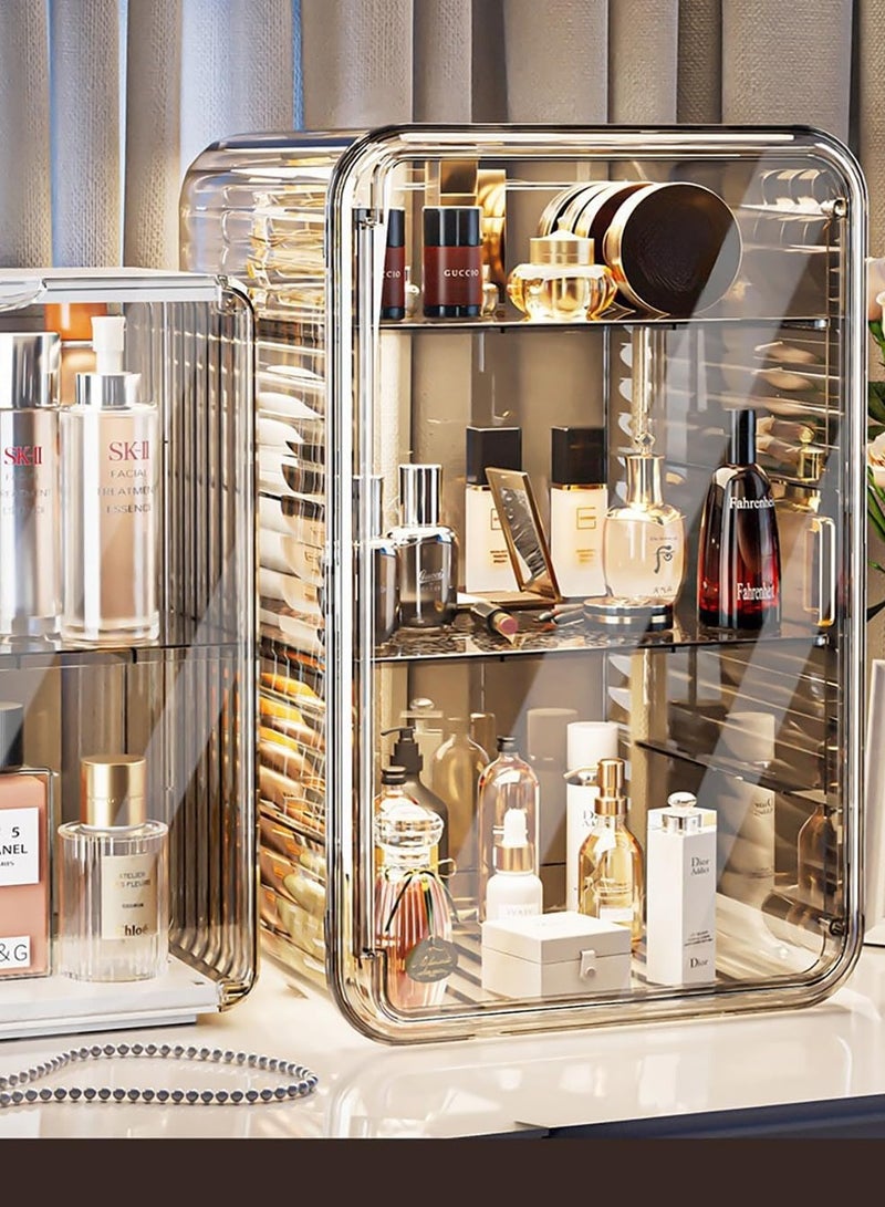 Desktop storage box plastic transparent acrylic cosmetic storage rack skin care product storage box cup Holder organizer