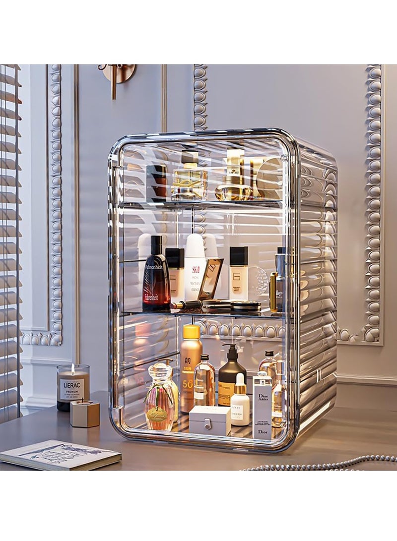 Desktop storage box plastic transparent acrylic cosmetic storage rack skin care product storage box cup Holder organizer