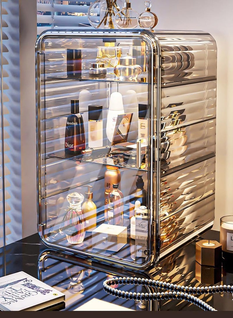 Desktop storage box plastic transparent acrylic cosmetic storage rack skin care product storage box cup Holder organizer