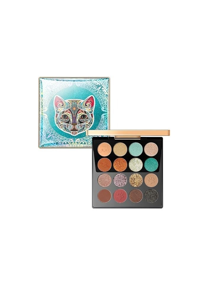 ZEESEA Maya 16-Shade Eyeshadow Palette | Unlock Endless Eye Looks | 16-Shade Eyeshadow Palette for Versatile Eye Looks | (07 Divine Feline)