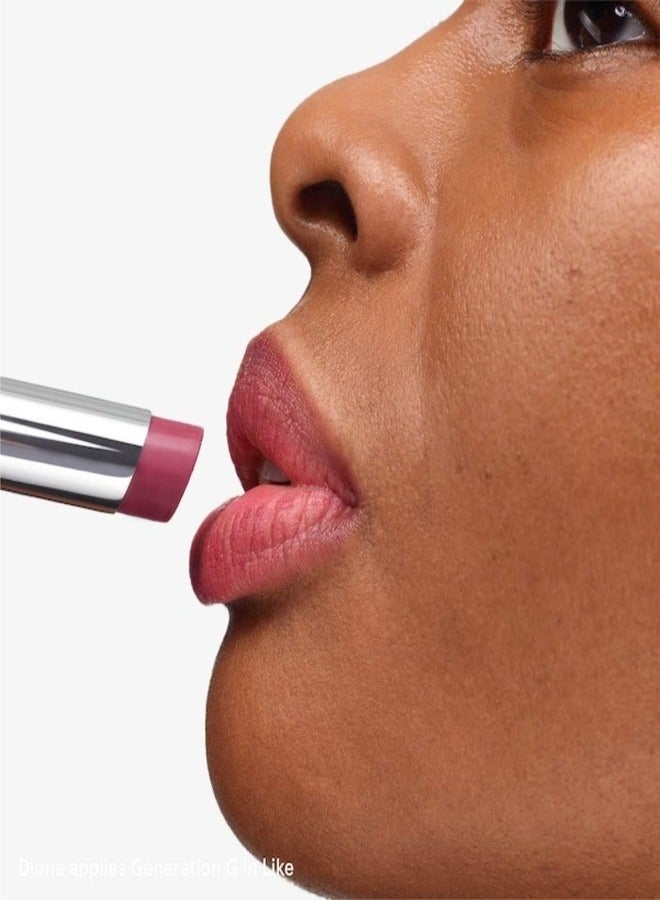 Glossier  Generation G Subtle Matte Finish Lipstick , Like - light fresh pink - 3g