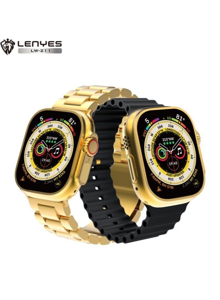 Lenyes Original Ceremic Smart Watch LW-211 3 IN 1