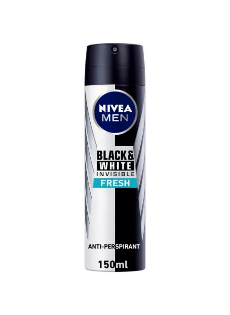 Nivea Men Deo Spray Black & White Fresh 150Ml