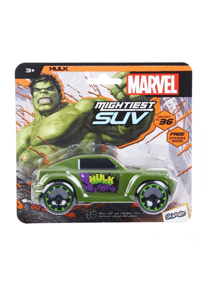 Marvel Pullback Mightiest SUV Car Hulk