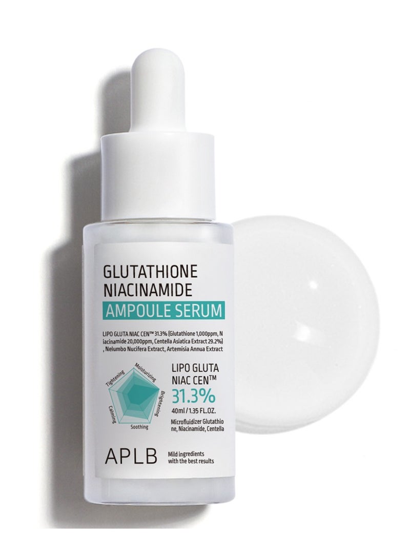 Glutathione Niacinamide Ampoule Serum , 1.35 fl oz (40 ml)