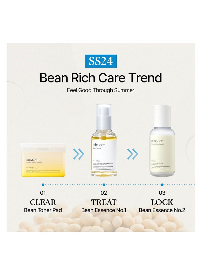 mixsoon Bean Essence,Vegansnail,Exfoliating Essence for face, Hydrating Korean Skin Care,Glassskin 1.69 fl.oz/50ml