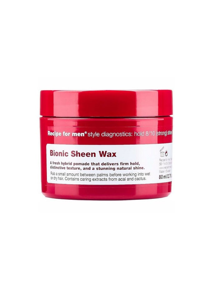 Recipe For Men Bionic Sheen Wax 80ml