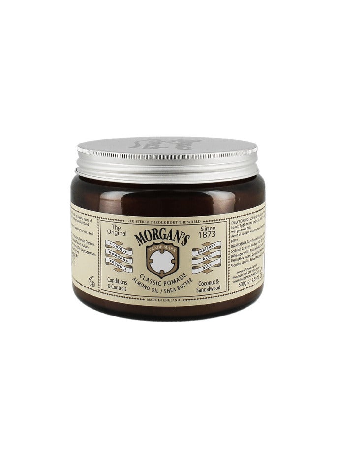 Morgan's Pomade Almond Oil & Shea Butter Classic Pomade 500g