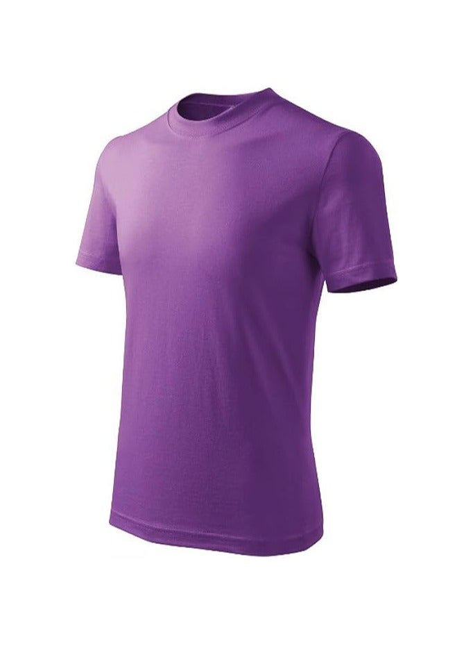 10 pcs Adult Round Neck Combed Men's T Shirt 190 GSM Pure Cotton Basic Colors