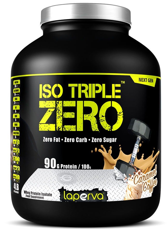 Iso Triple Zero Whey Protein Isolate Next Generation Caramel Coffee 4 LB