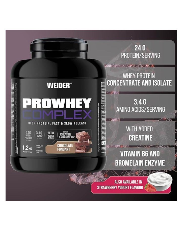 Weider PROWHEY COMPLEX HIGH PROTEIN Chocolate Fondant 1,2KG 40 Servings