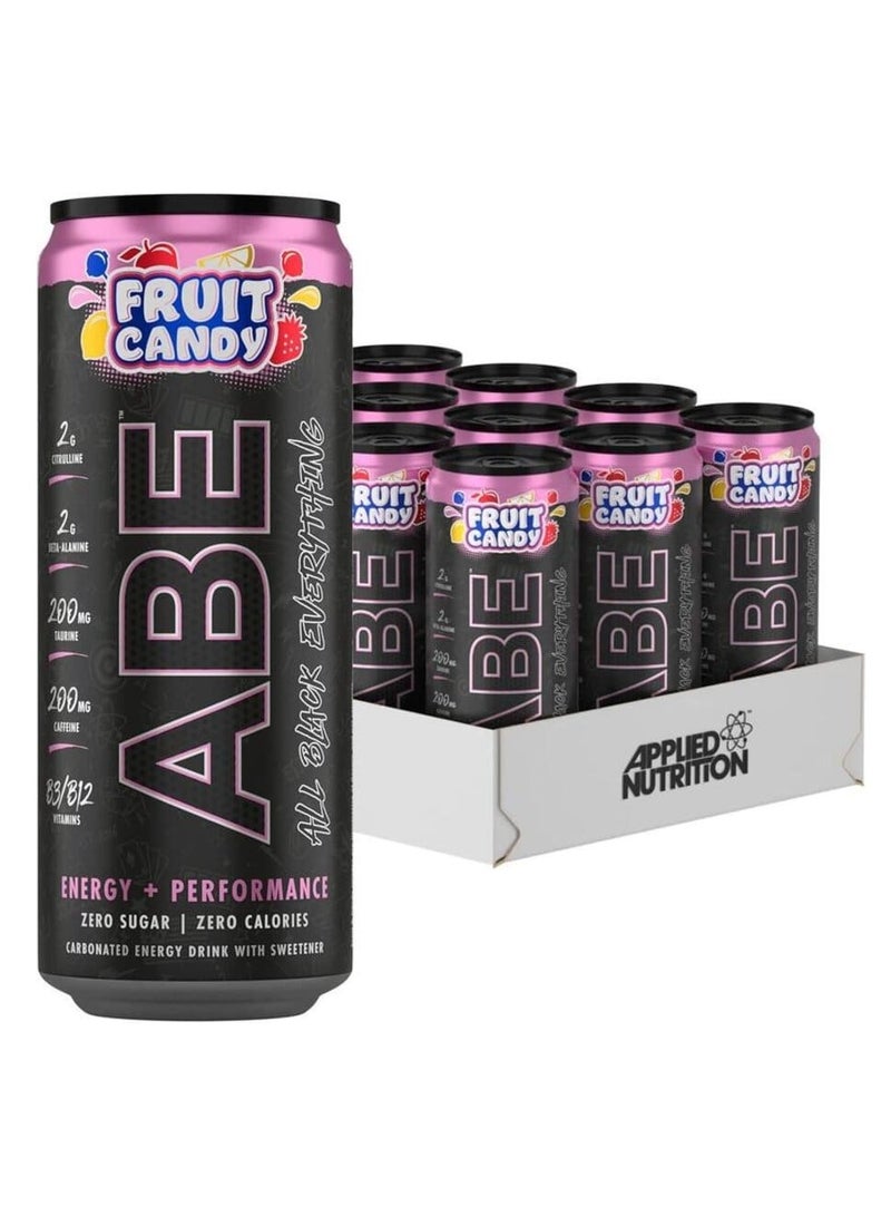 Applied Nutrition, ABE Pre Workout, Energy Drink, Fruit Candy, 12x330ml