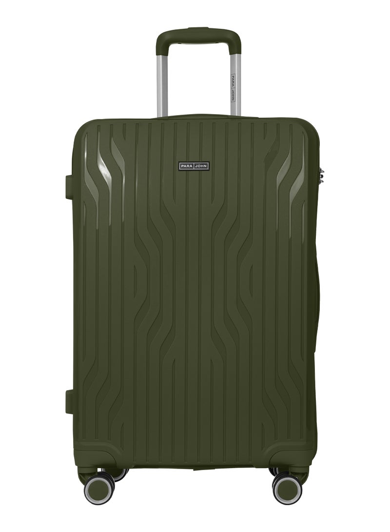 Cabin Size Polypropylene Hard side Spinner Luggage Trolley 20 Inch Olive