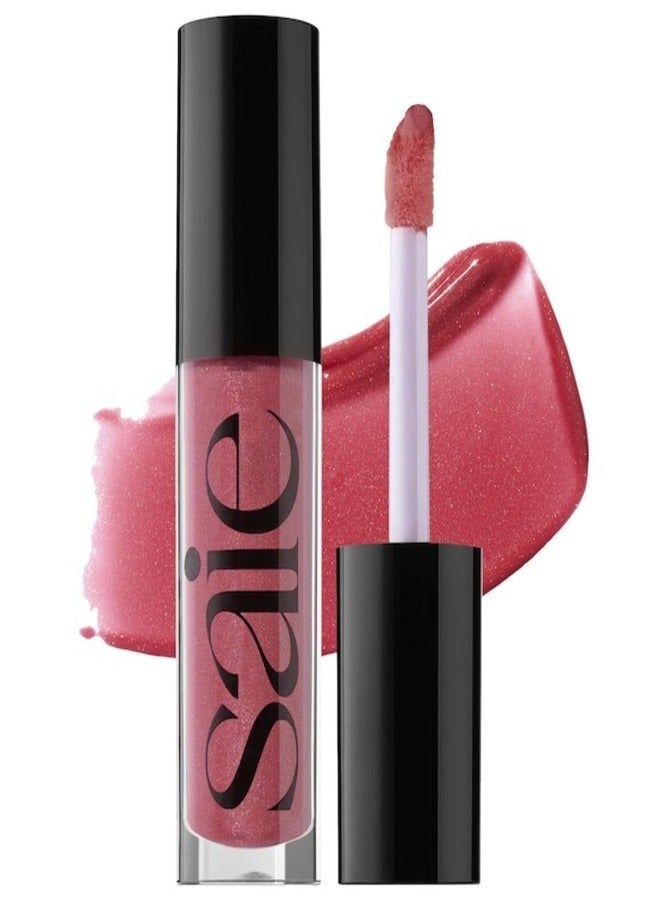 Saie  Glossy  Bounce™  High Shine Lip Gloss - Remix - mauve shimmer, Moisturizing Oil Infused, 5ml