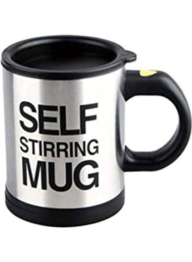 Self Stiring Mugs Stainless Steel Coffee Mug Electric Automatic Mixing Cups For Stir Coffee Black 350ml