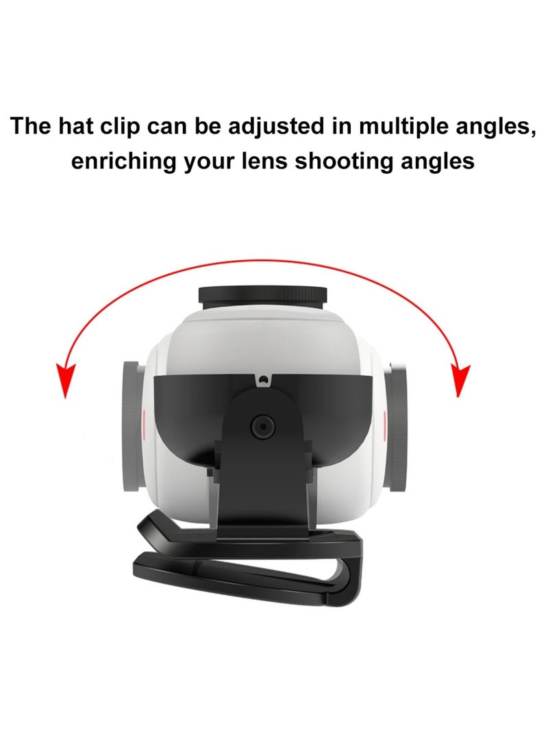 For Insta360 GO3  PULUZ Easy Clip Hat Clip Quick Release Clamp Magnetic Frame Fixed Mount (Black)