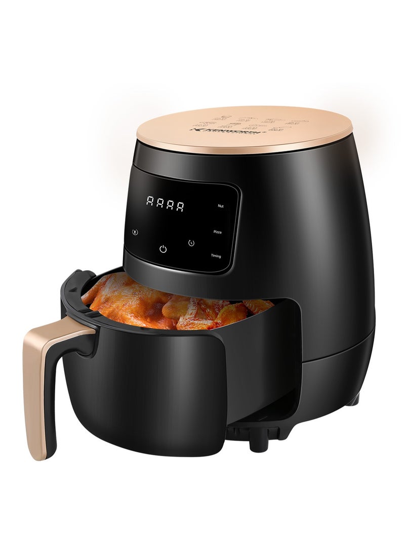 Air Fryer Smart Touch 6L Large Capacity 6 Presets, One-touch Panel, 360° Turbo Airflow Tech, LED Touch Display Countertop Healthy Oil Free Nonstick & Dishwasher-Safe Basket Air Fryer