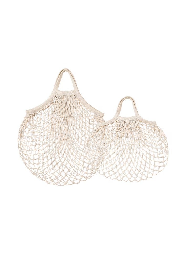 Net bag, set of 2, natural