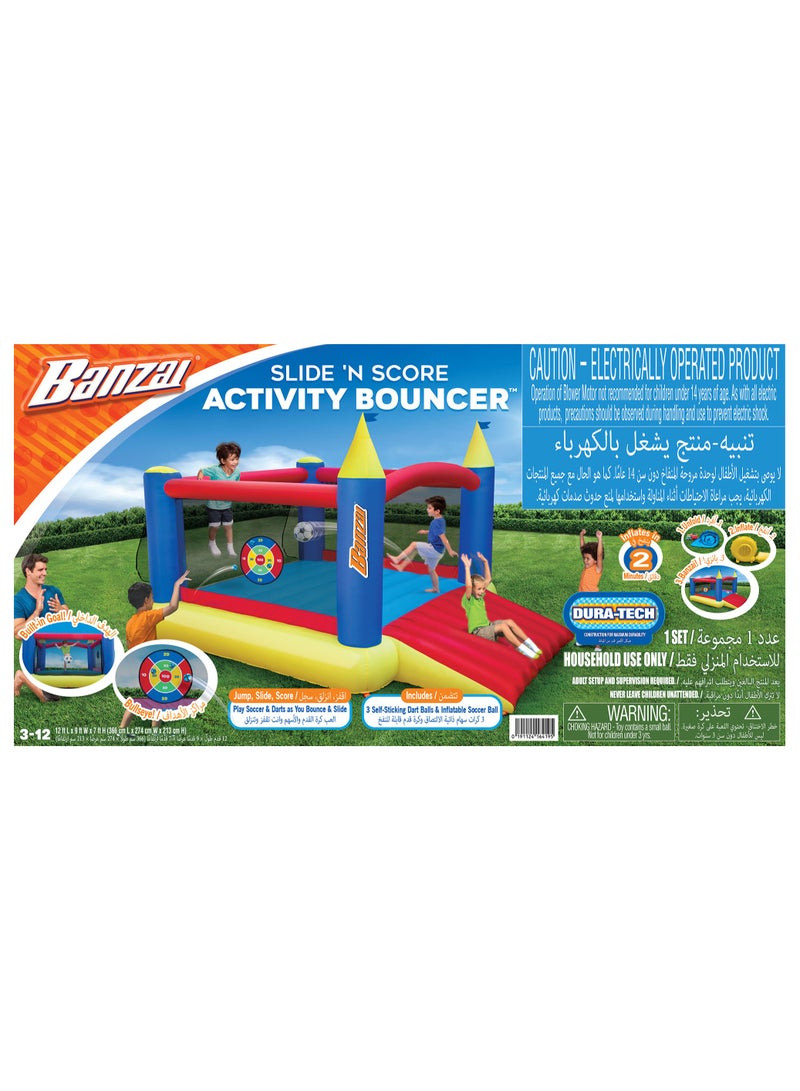 BANZAI SLIDE & SCORE ACTIVITY BOUNCER