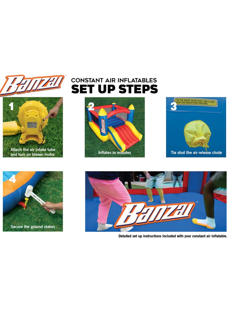 BANZAI JUMP & SLIDE BOUNCER