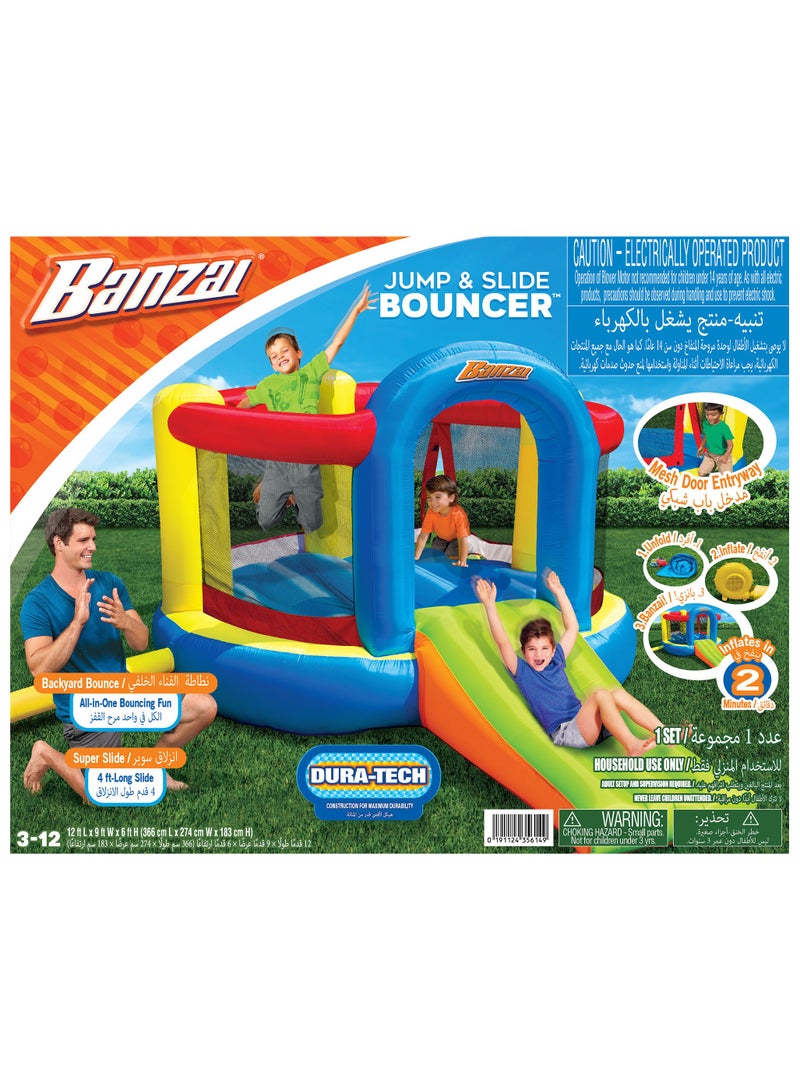 BANZAI JUMP & SLIDE BOUNCER