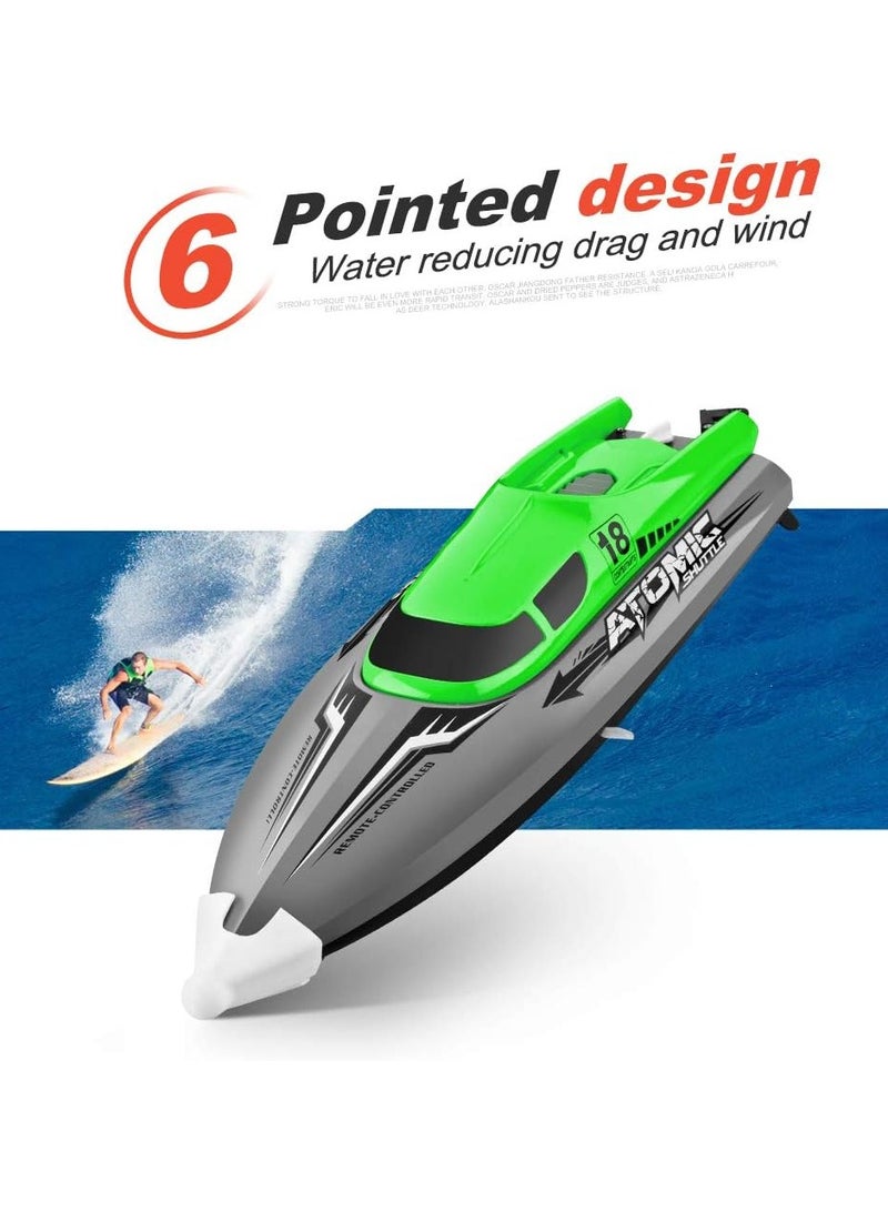 Remote Control Boat Remote Control Boat 30KM/H High Speed IPV7 Waterproof 2.4GHz 4 Channel Racing Boat for Kids Adults