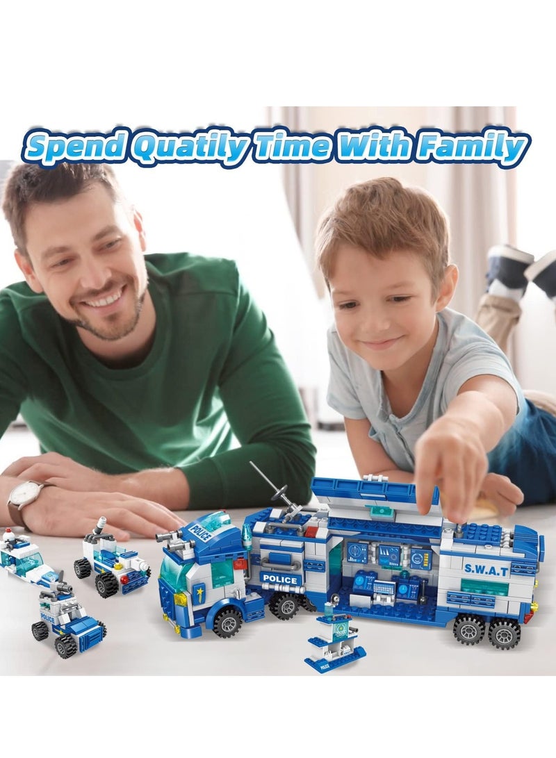 STEM Building Toys for Boys Ages 6 to 12, 700 Pieces Erector Set for Creative Robot Truck Construction, Compatible with Major Brands