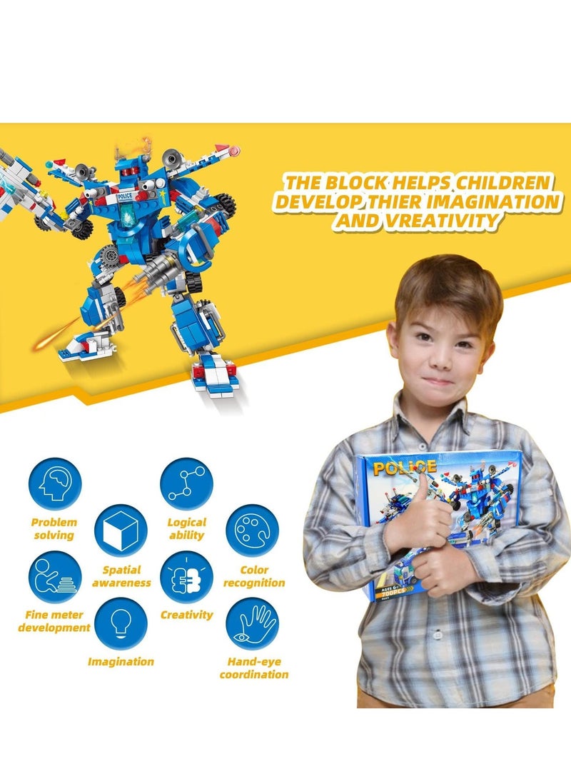 STEM Building Toys for Boys Ages 6 to 12, 700 Pieces Erector Set for Creative Robot Truck Construction, Compatible with Major Brands
