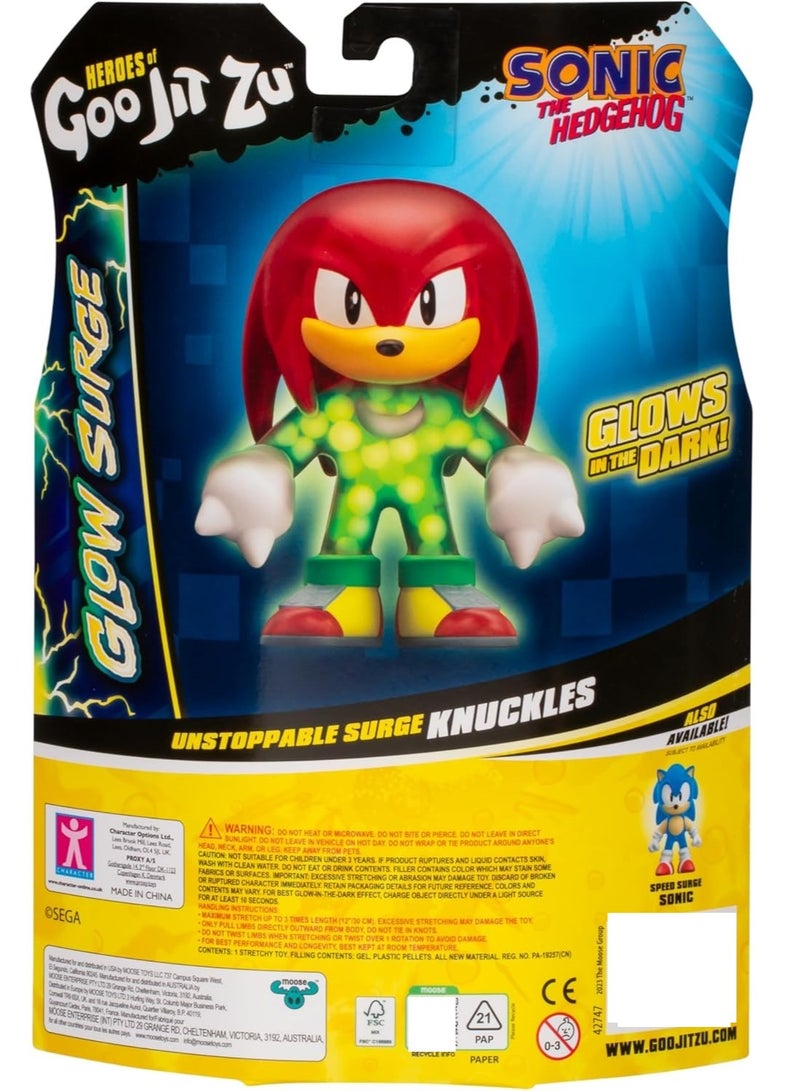 Heroes Of Goo Jit Zu Sonic The Hedgedog Glow Surge - Knuckles