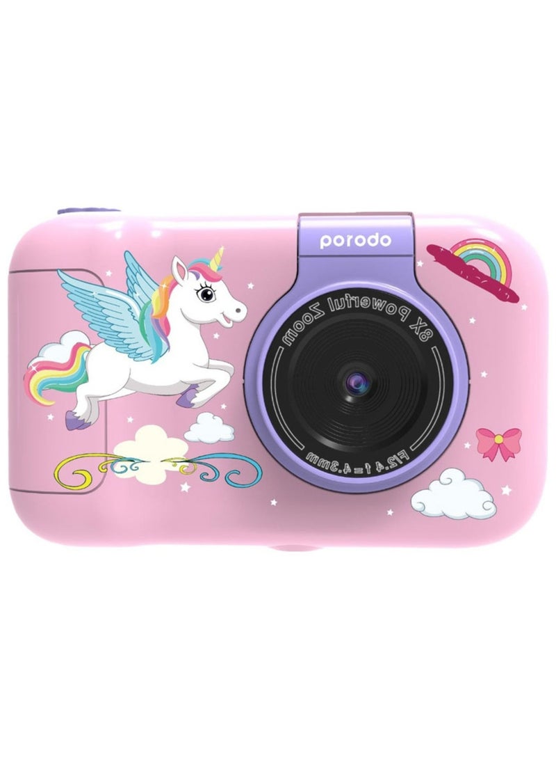 Lifestyle Kids Flip Digital Camera with Tripod Stand, Type-C Charging Port, 2.4