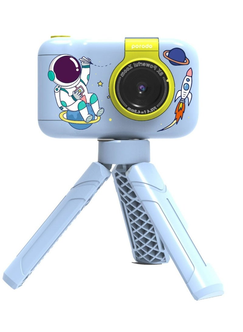 Lifestyle Kids Flip Digital Camera with Tripod Stand, Type-C Charging Port, 2.4
