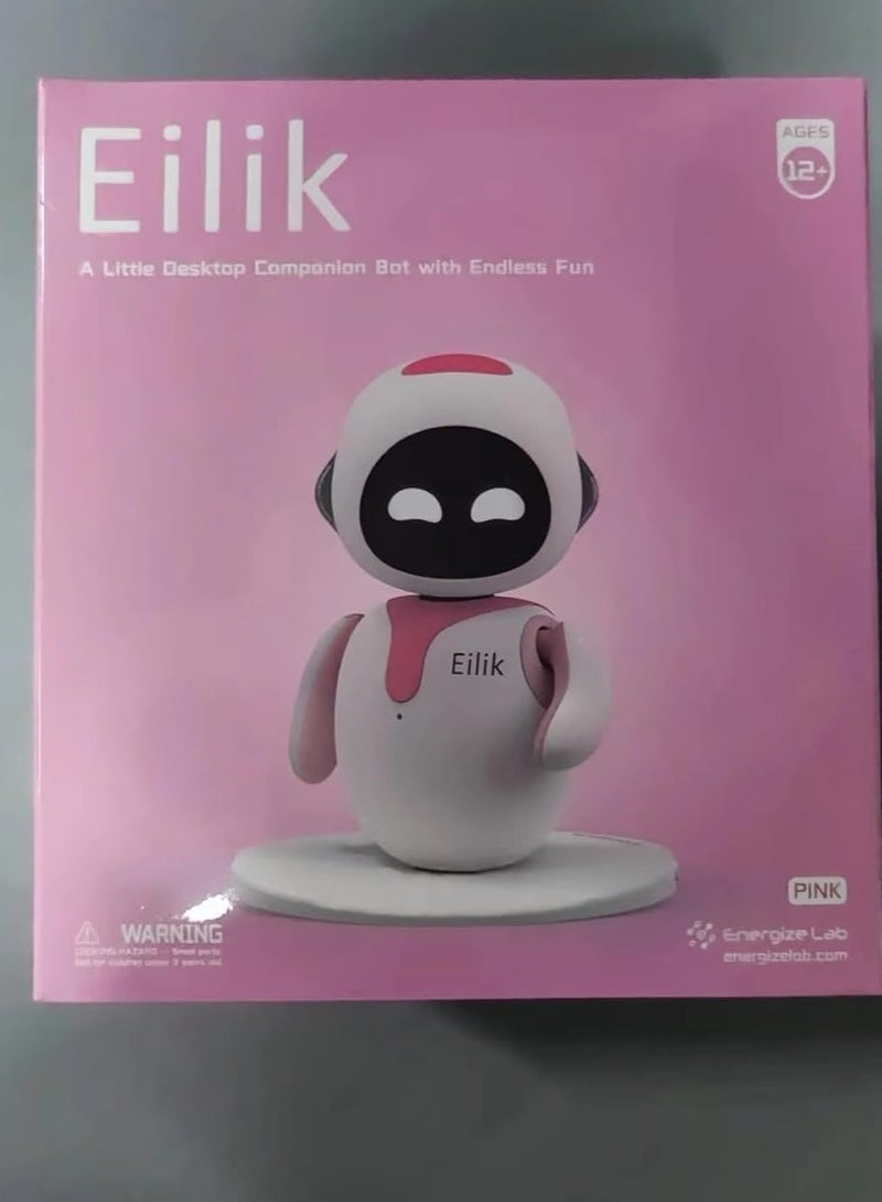 Eilik Pink - Touch Interactive Toys, Cute Robot Pets with Abundant Emotions