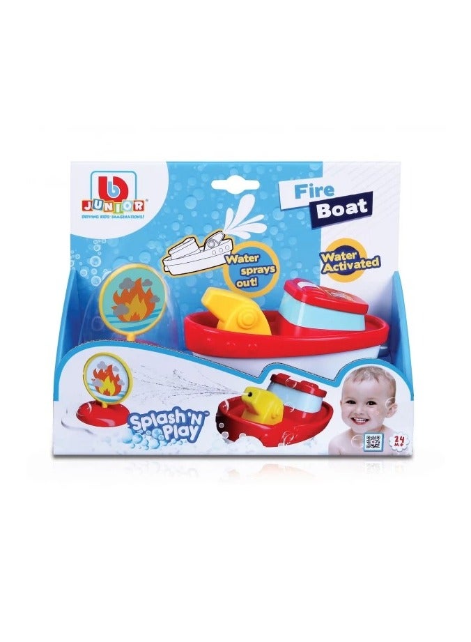 Splash and Play Fire Boat Bath Toy