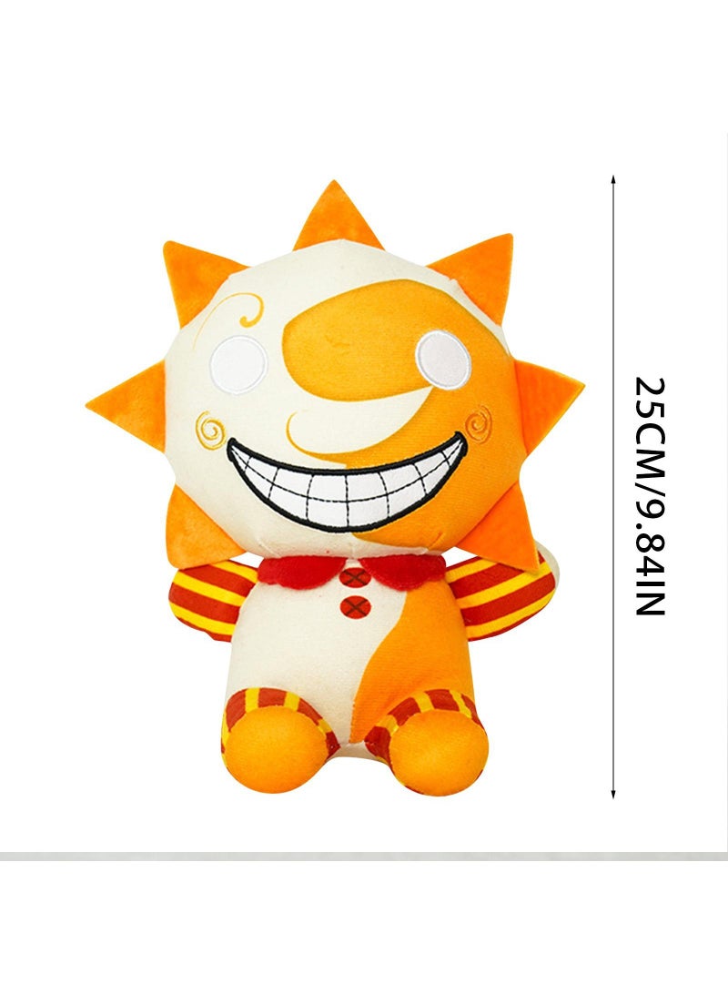 2-Piece Sundrop And Moondrop Cartoon Plush FNAF Security Breach Plush  Clown Figure and Collection Stuffed Animals Plush Toys Birthday Festival Gifts for Kids and Fans