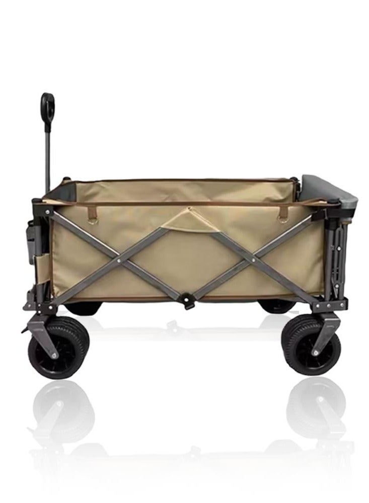 Toby's Outdoor Camping Trolley The Cart Handles Are Adjustable And Can Be Folded Into A Lightweight Outdoor Four-Wheeled Cart For Gardening, Sports, Camping And Picnics