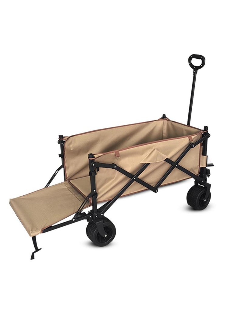 Toby's Outdoor Camping Trolley The Cart Handles Are Adjustable And Can Be Folded Into A Lightweight Outdoor Four-Wheeled Cart For Gardening, Sports, Camping And Picnics