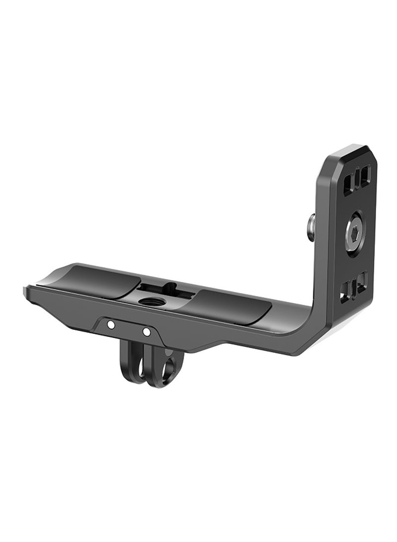 For Insta360 X4 Vertical Horizontal Shooting Quick Release Metal L Bracket (Black)