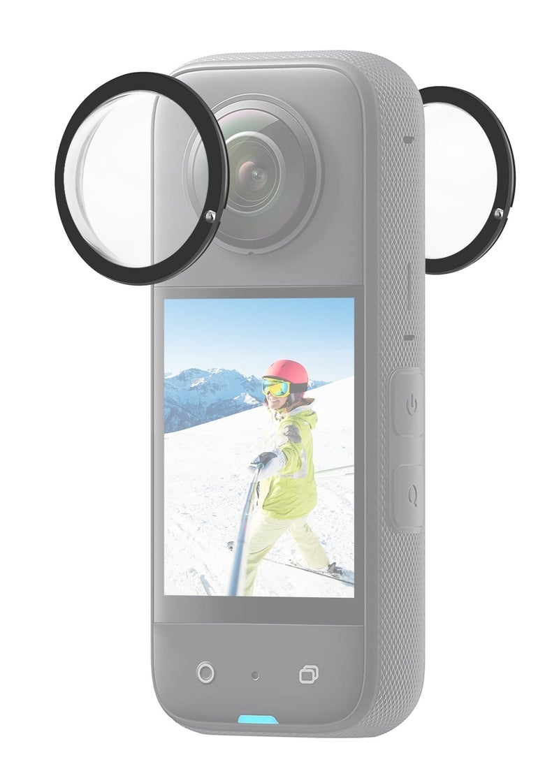 For Insta360 X3 PULUZ Lens Guard PC Protective Cover (Black)