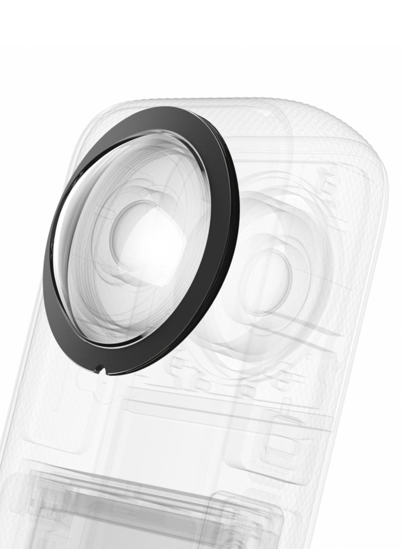 For Insta360 X3 PULUZ Lens Guard PC Protective Cover (Black)