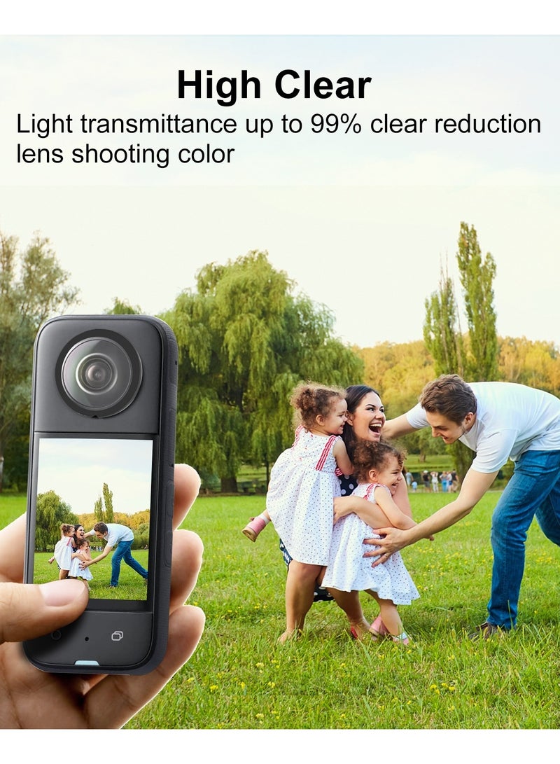 For Insta360 X3 PULUZ Lens Guard PC Protective Cover (Black)