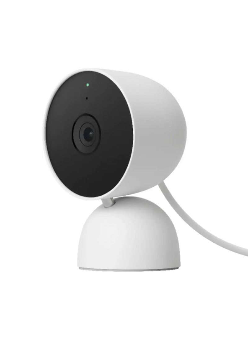 Google Nest Cam GA01998-US 2nd Gen Indoor Wired - Snow