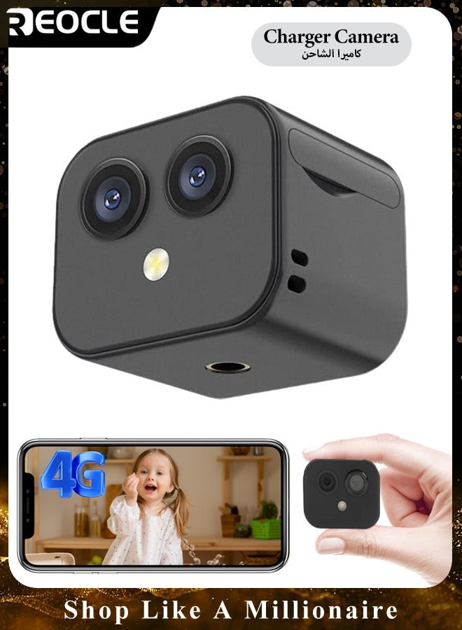 Camera Hidden WiFi Camera with Remote Viewing 1080P HD Small Nanny Camera Indoor with Remote View Wireless Hidden WiFi Charger Camera for Home and Office