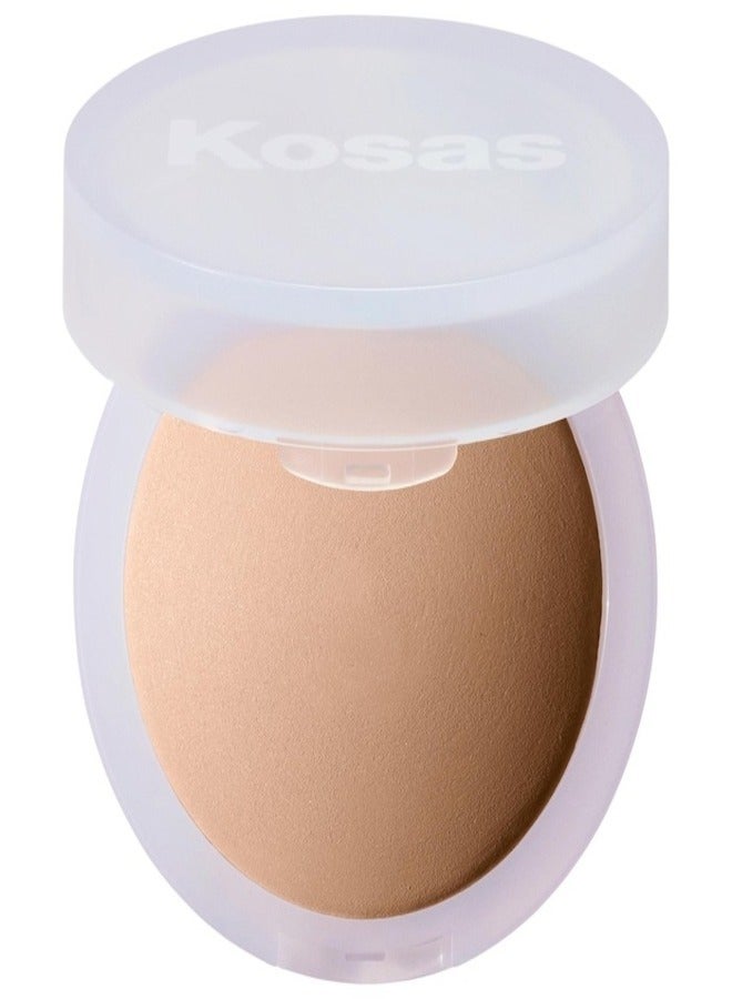 Kosas Cloud Set Baked Setting & Smoothing Talc-Free Vegan Powder,   Pillowy - Sheer Medium Tan 9.5g - Weightless, Sheer Finish