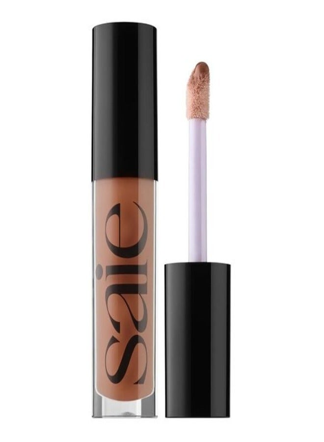 Saie   Glossy Bounce™  High Shine Lip Gloss -  Push - soft brown ,  Moisturizing Oil Infused, 5ml