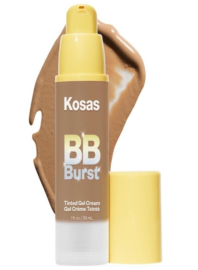 KOSAS BB Burst Tinted Moisturizer Gel Cream with Copper Peptides - Medium Deep Warm 34 - Medium Deep With Warm Undertones 30ml