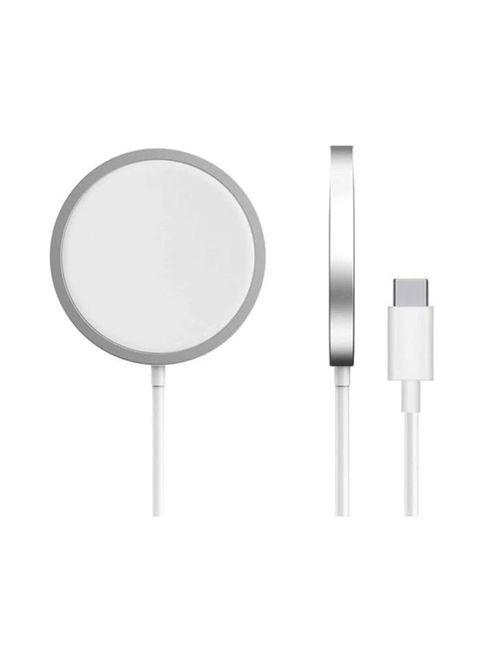 2 Piece, With 1 Meter Charging Cable And Quick Power 20 Watt, Compatible With Iphone 2 IN 1 Magnetic Wireless Charging Cable