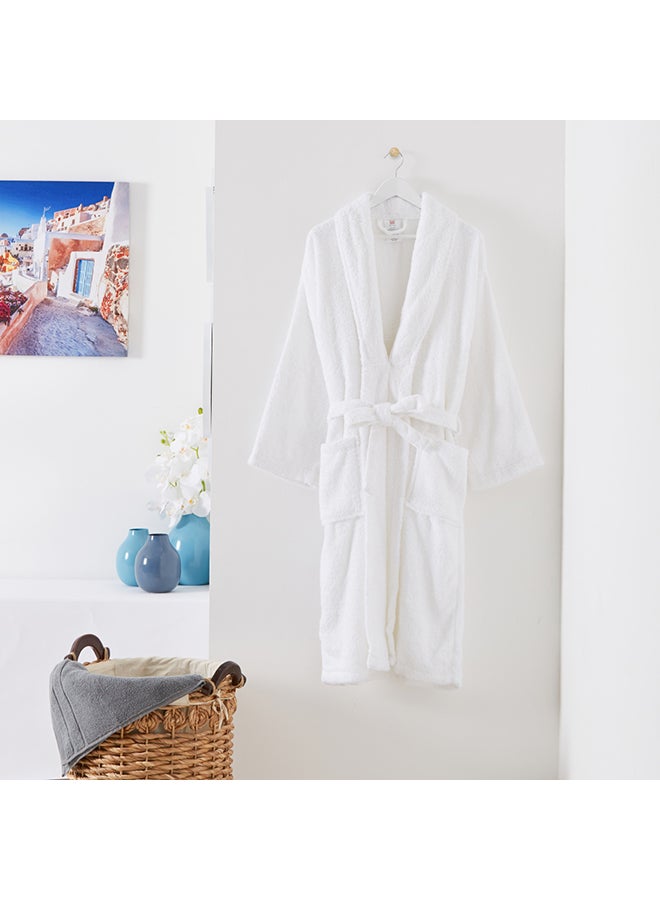 Essential Shawl Bath Robe White XL